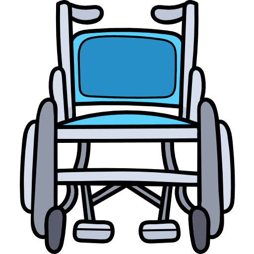 Wheel chair wheel chair transportation disabled icon