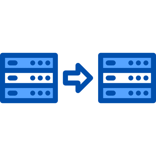 Data transfer data arrow right arrow icon