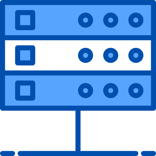 Database cloud computing data storage data icon