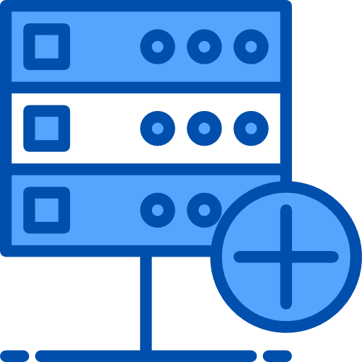 Database cloud computing file storage computer icon