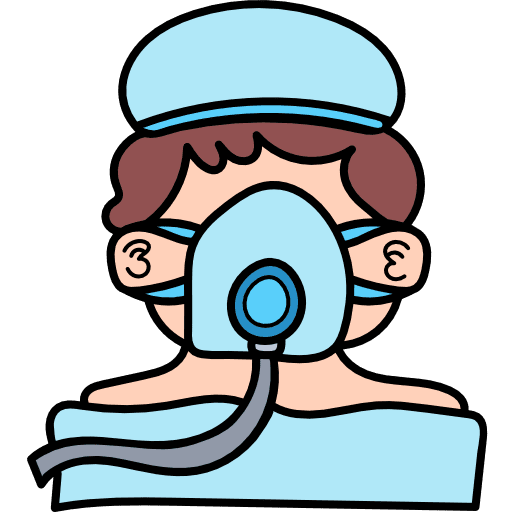 Patient user man surgery icon
