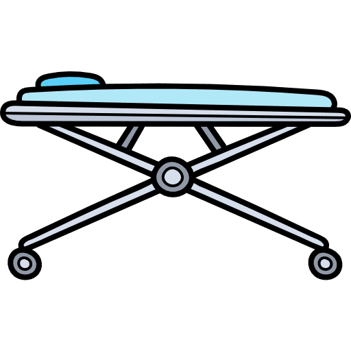 Stretcher health care hospital illness icon