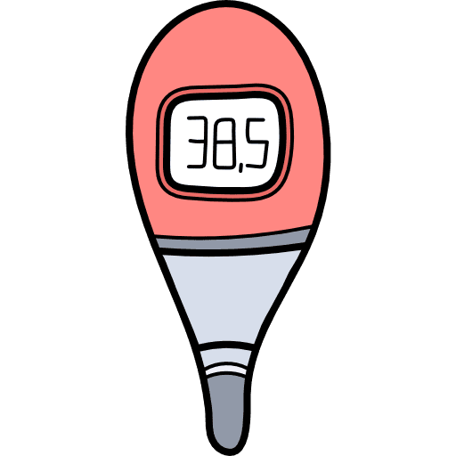 Thermometer healthcare and medical temperature thermometer icon
