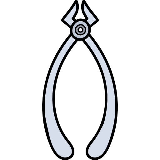 Tongs medical instrument equipment medical icon