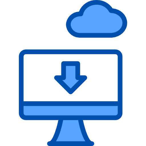 Download monitor screen download icon