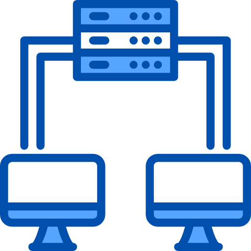 Sync monitors electronics database icon