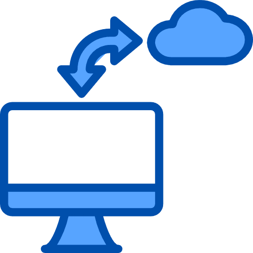 Data transfer web development desktop multimedia icon