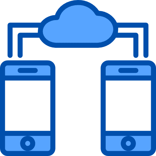 Sync cloud sync smartphone icon