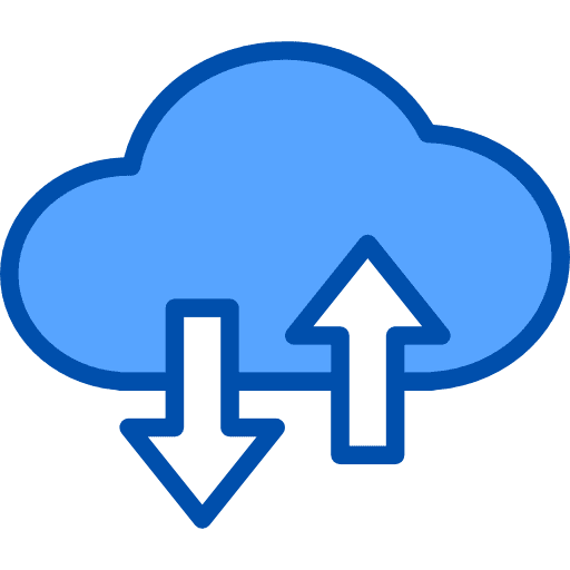Transfer data ui computer icon