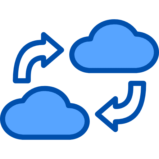 Transfer exchanging symbol transfer icon