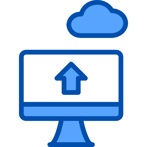 Upload storage database upload icon