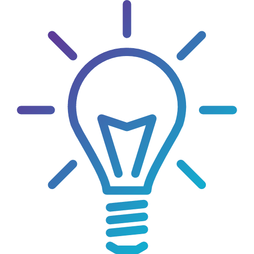 Idea bulb light bulb illumination icon