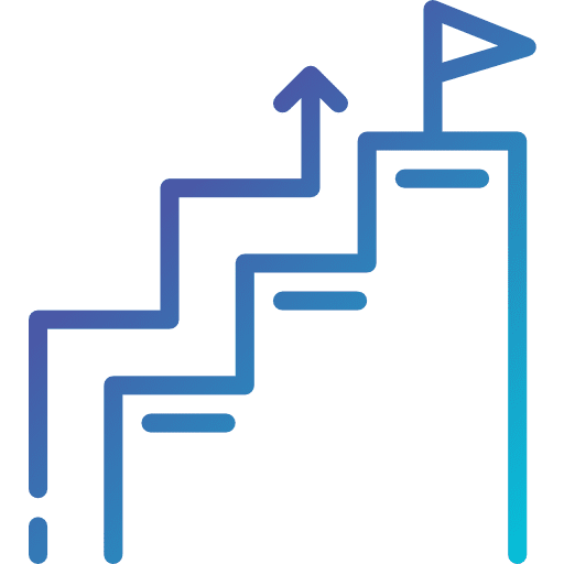 Stair career goals business and finance icon