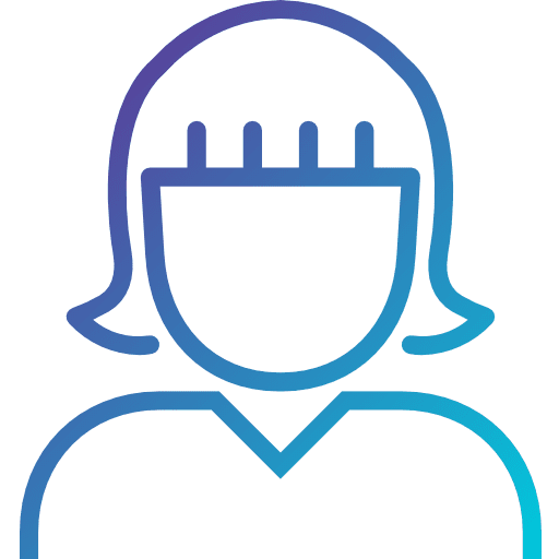 Businesswoman avatar profile young icon