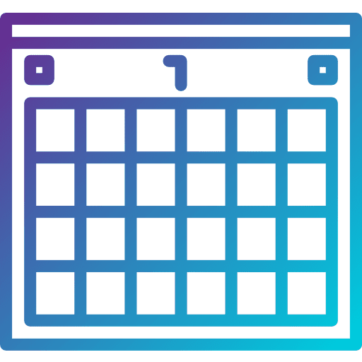 Calendar time and date time calendar icon