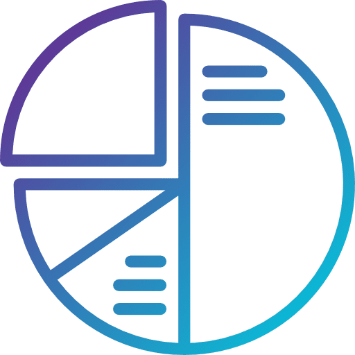 Pie chart business and finance statistics pie chart icon