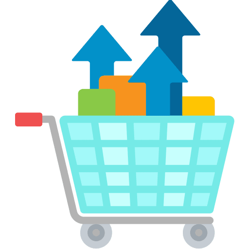 Shopping cart shopping cart supermarket arrows icon