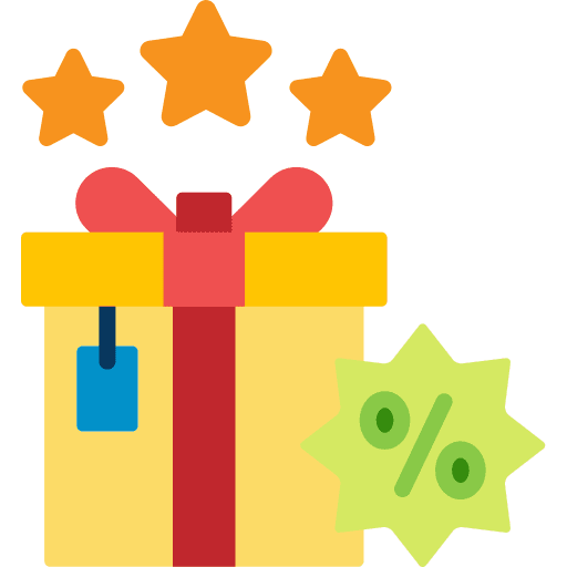 Discount sticker label gift icon