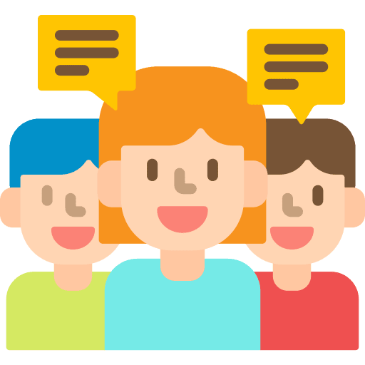 Group chat bubble users members icon