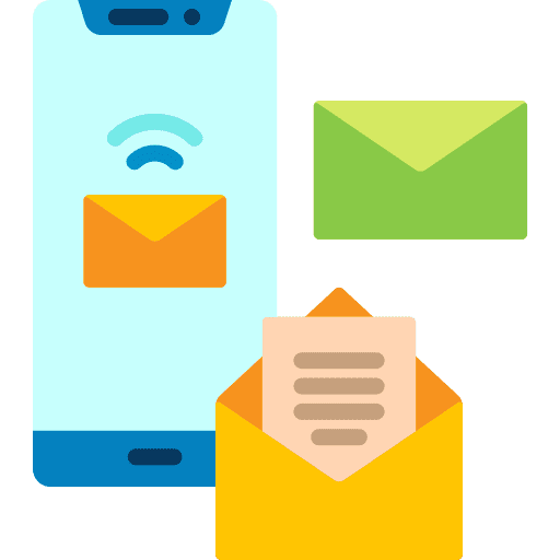 Marketing mail mobilephone cellphone icon
