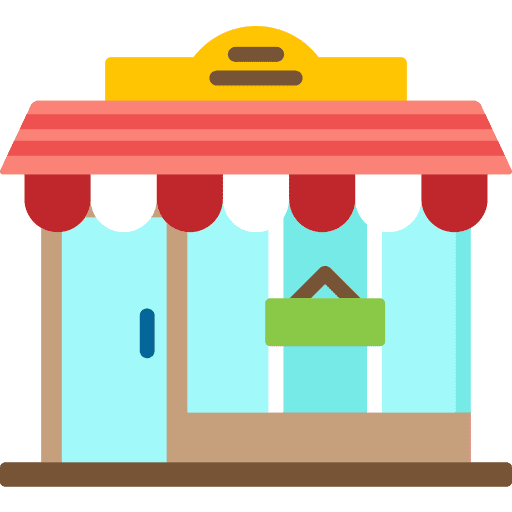 Store architecture commerce and shopping shopping store icon