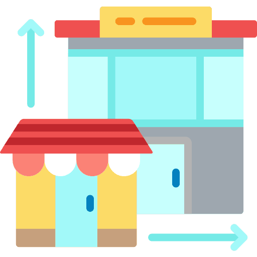 Store commerce and shopping shopper shopping store icon