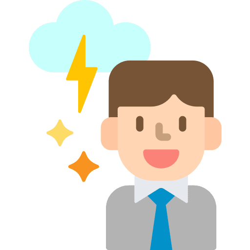 Brainstorming speaking communications people icon