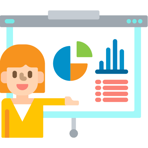 Presentation analytics business business and finance icon