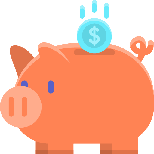 Savings coin savings business and finance icon