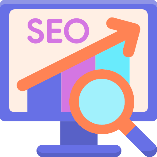 Seo search website seo and web icon