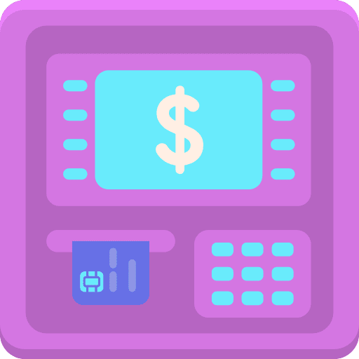 Atm atm payment business and finance icon