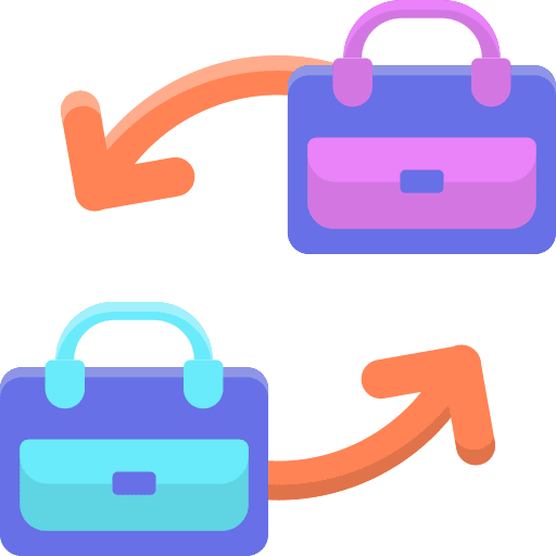 B2b b2b arrows commerce icon