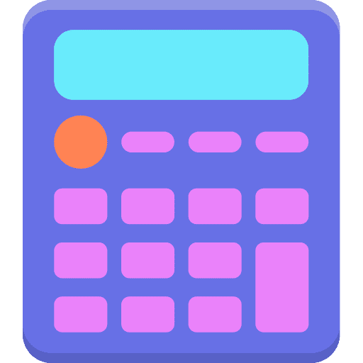 Calculator technology maths commerce and shopping icon
