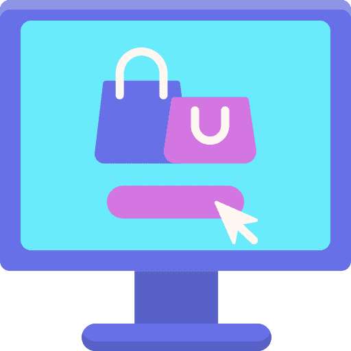 Ecommerce ecommerce web page broswer icon