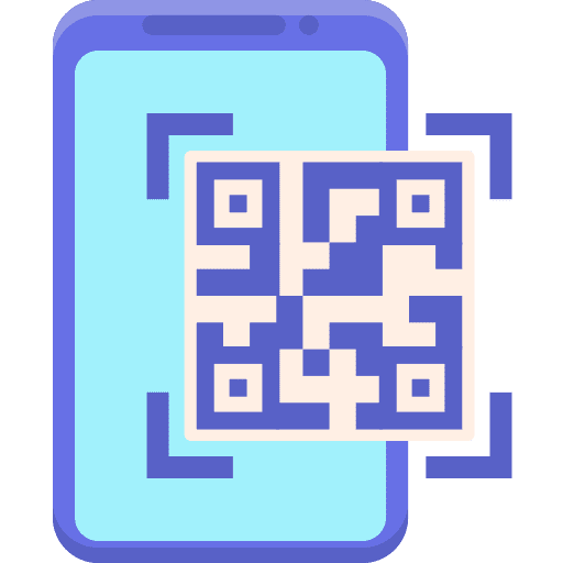 Qr code technology smartphone qr code icon
