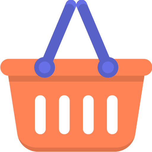 Shopping basket purchase container basket icon