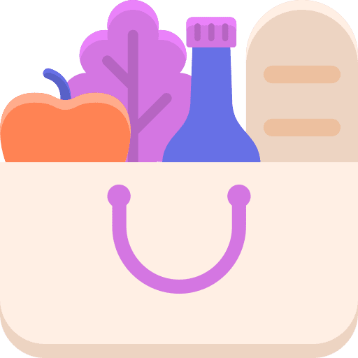 Groceries grocery shopping store commerce and shopping icon