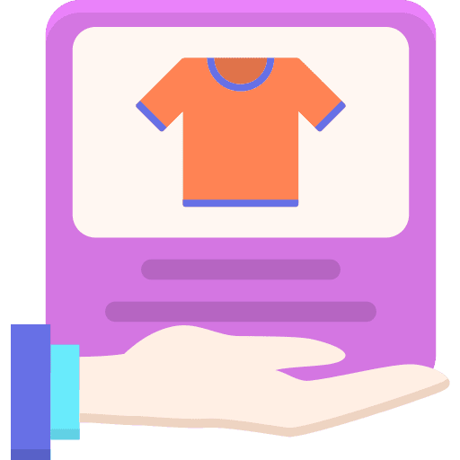 Product t shirt clothes hanging icon