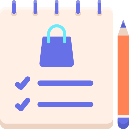 Shopping list shopping list criteria commerce and shopping icon