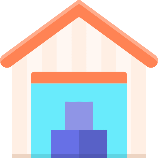 Warehouse stocks warehouse storage icon