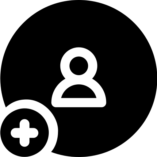 Add friend friends subscriber user icon