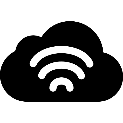 Cloud computing wireless internet cloud interface icon