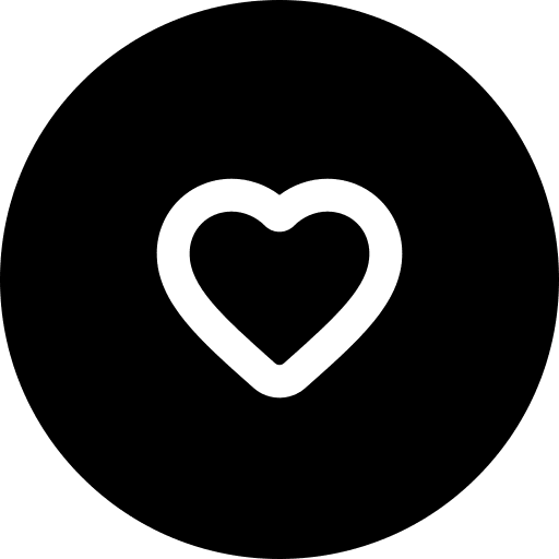 Heart facebook like peace shapes and symbols icon