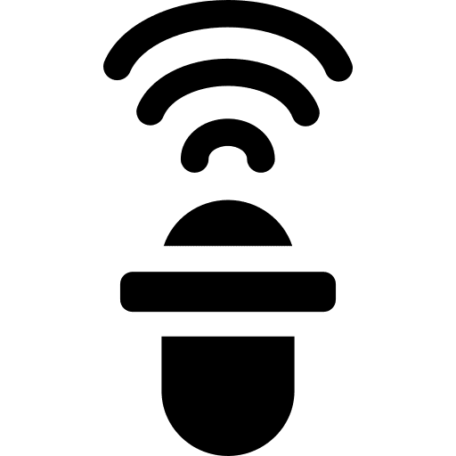 Microphone device radio communications icon