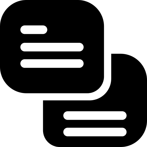 Chat bubble speech chat conversation icon