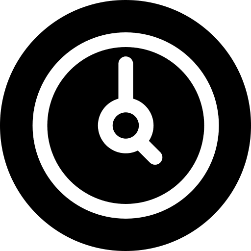 Clock time and date tool watch icon