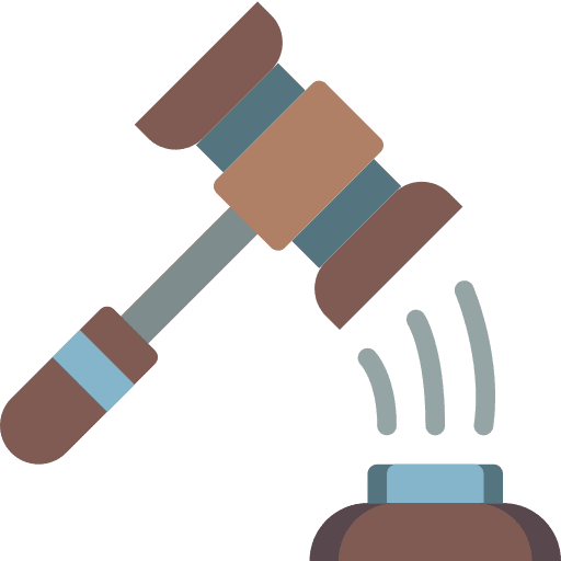 Auction judge auction bid icon