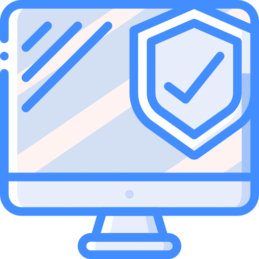 Antivirus monitoring protection screen icon