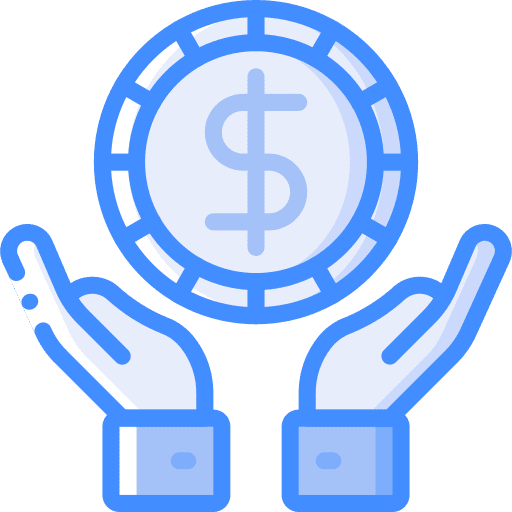 Money coin secure security icon