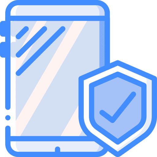 Smartphone protected security smartphone icon